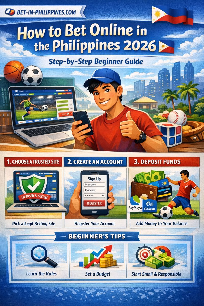 How to Bet Online in the Philippines (Beginner Guide 2026) 📘✅ Step-by-Step