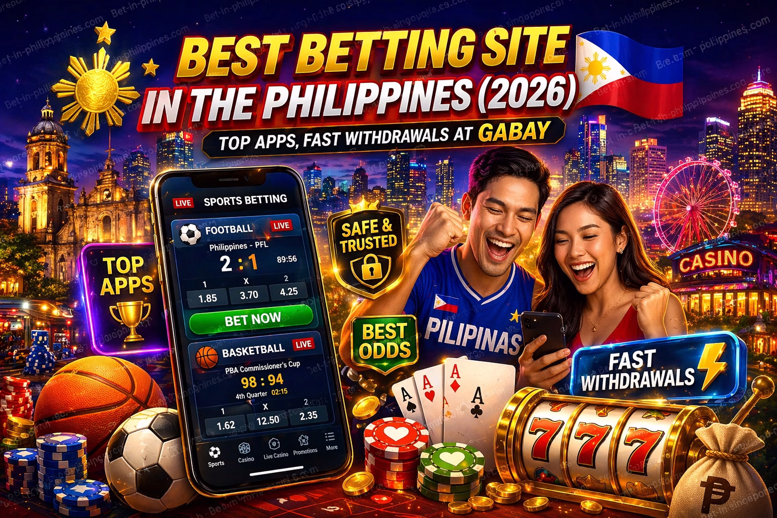 Best Betting Site in the Philippines (2026) 🇵🇭 | Top Apps, Fast Withdrawals at Gabay